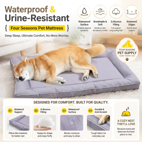 Waterproof dog bed - waterproof, mat