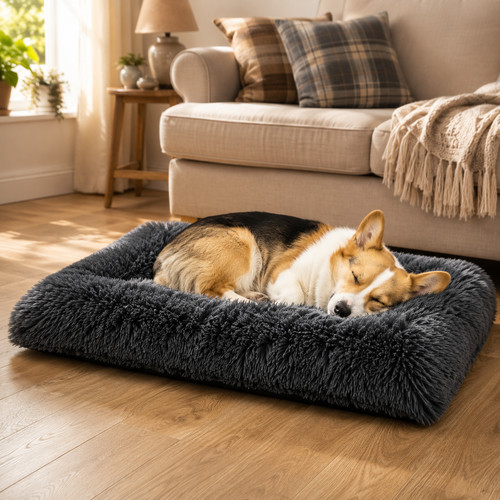 Warm dog bed soft pet - bed,
