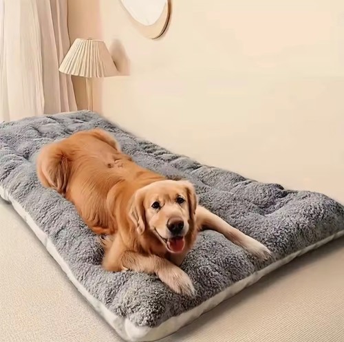 Large plush dog bed sofa - plush,